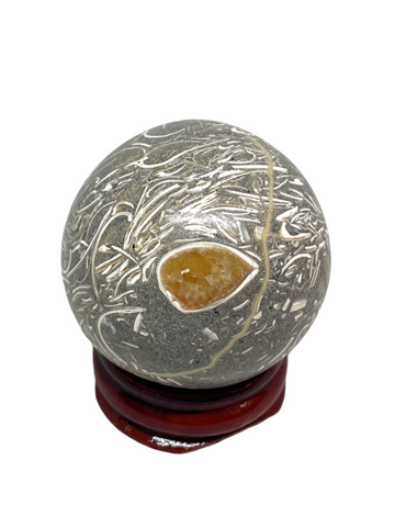 Shell Jasper Sphere #367 - 4.4 cm