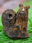 Jasper Snail with Skull #411