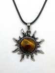 Tiger Eye Sun Necklace