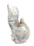 Moss Agate Wolf #26