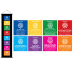 Tibetan 8 Auspicious Banner - Black