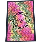 Floral Skull Tie Dye Tapestry