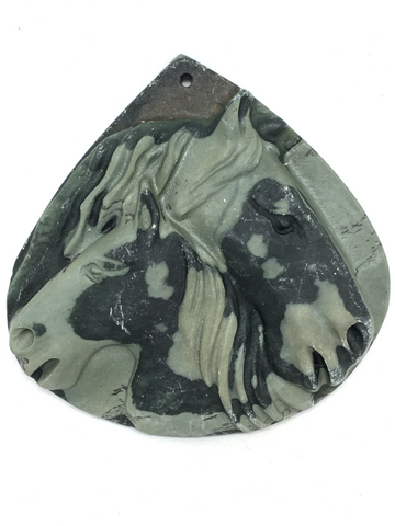 Horse Carved Pendant # 153