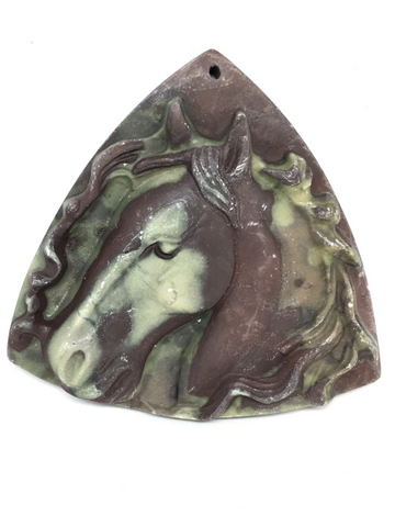 Horse Carved Pendant # 154