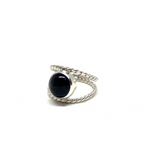 Black Star Diopside Sterling Silver Ring #323 - Size 6