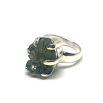 Moldavite Sterling Silver Ring #226 - Size 7