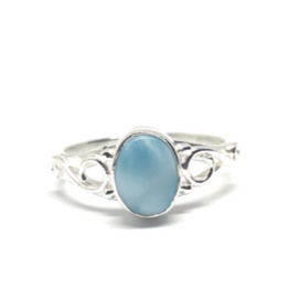 Larimar Sterling Silver Ring #313 - Size 7