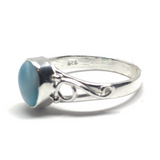 Larimar Sterling Silver Ring #313 - Size 7