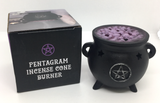 Pentagram Cauldron Incense Cone Burner