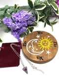 Wooden Pendulum Board with Pendulum Necklace #264