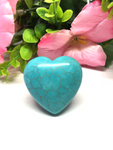 Blue Howlite Puff Heart # 27 - 30mm