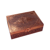 Aluminium Copper Plated Lotus Box