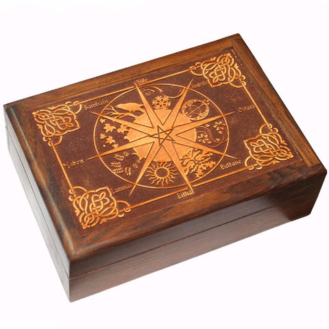 Pagan Calendar Wooden Box