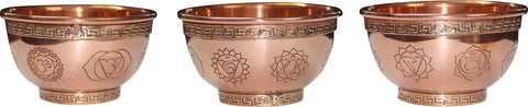 7 Chakras Copper Bowl