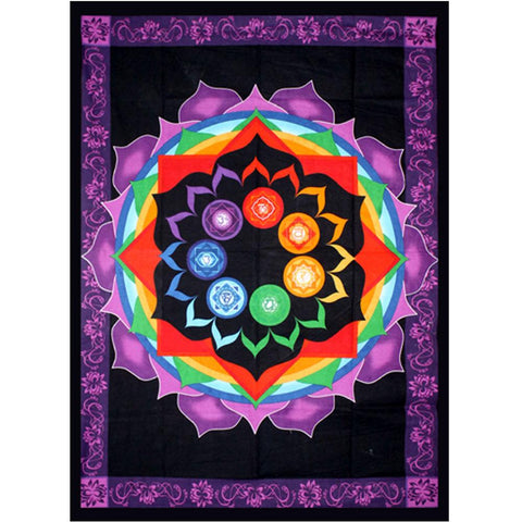 Rainbow Chakra Tapestry 132cm x 193cm
