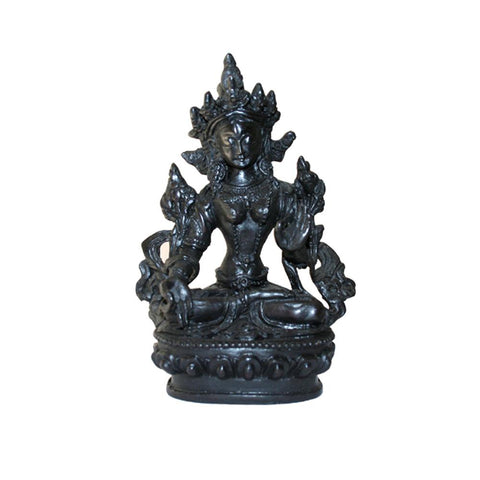 4.5" Tara Goddess Black Statue