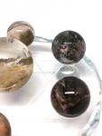 Garden Quartz Spheres with Glass Display Stand