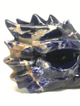 Sodalite Dragon Skull #405