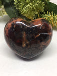 Harlequin Jasper Puff Heart # 40 - 45mm