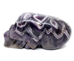 Chevron Amethyst Alien Skull #414