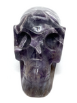 Chevron Amethyst Alien Skull #414