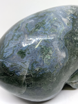 Moss Agate Alien Skull #415