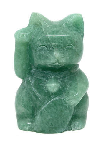 Green Aventurine 'Lucky Cat'  #419