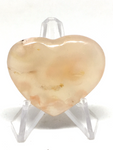 Cherry Blossom Agate Heart #423 - 3.5cm