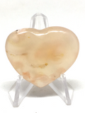 Cherry Blossom Agate Heart #423 - 3.5cm