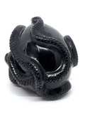 Black Obsidian Skull with Snakes #439