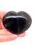 Black Rose Quartz Heart #476 - 6.5cm