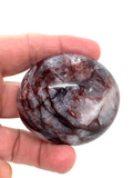 Fire Quartz Palm Stone #48