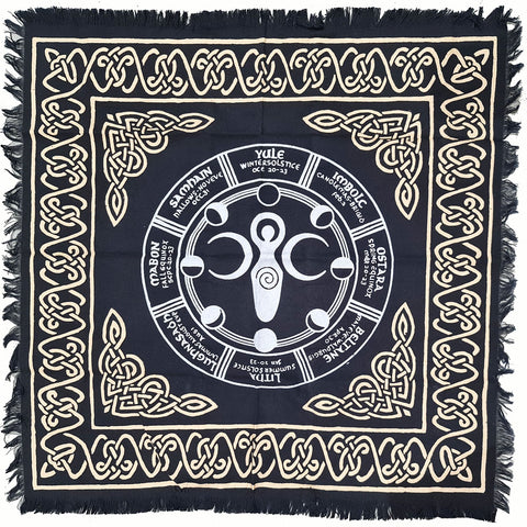 Goddess Moon Phases Altar Cloth 60cm x 60cm