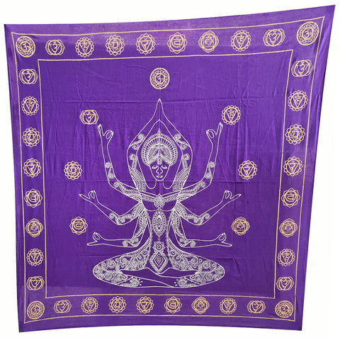 Chakra Goddess Altar Cloth - 60cm x 60cm