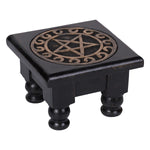 Black Pentacle Ritual Altar Table 15cm x 15cm x 10cm