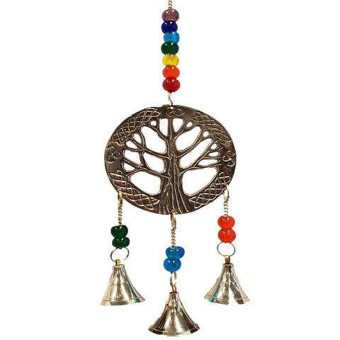 Tree of Life Chakra Beads Brass Bells