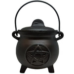 Pentacle Cast Iron Cauldron 18cm