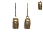 Large Hanging Celtic & Pentram Design Brass Bells