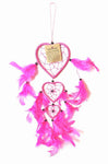 Pink Chain Of Hearts Dream Catcher