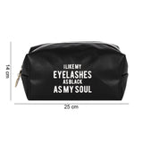 As Black As My Soul Makeup Bag