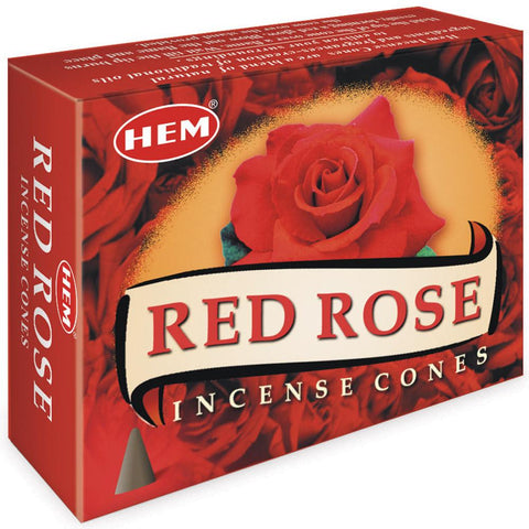 HEM Red Rose Incense Cones