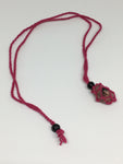 Pink Macrame 'Net' Necklace