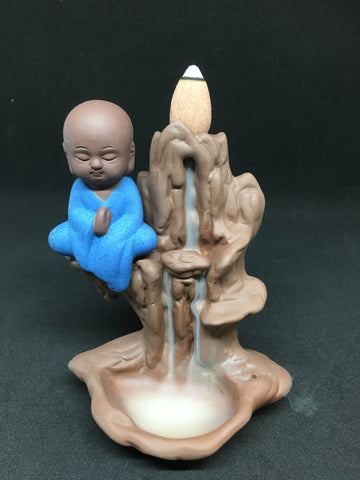 Buddha Backflow Incense Burner - Brown