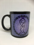 Black Ceramic Goddess Mug