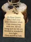 Rose Quartz (with hearts) Love Tree