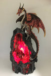 Orange/Red Dragon LED Backflow Burner - 34 cm