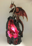 Orange/Red Dragon LED Backflow Burner - 34 cm