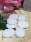 White Jade Flat Polished Stone