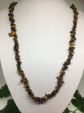Tigers Eye Chip Necklace 90cm