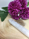 Flower Of Life Selenite Wand With Point